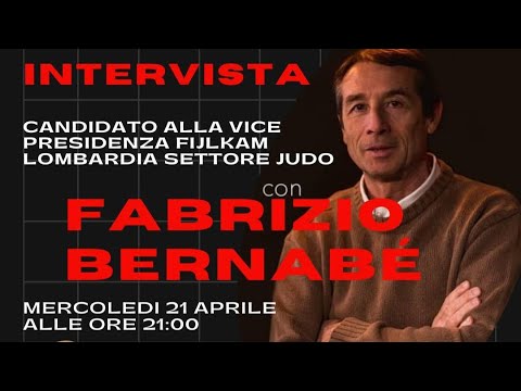 Fabrizio Bernabè - Candidato V. Presidenza Fijlkam Settore Judo Lombardia