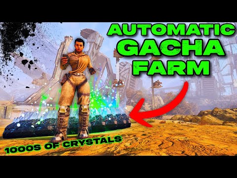 AUTOMATIC GACHA FARM Guide For ASA!!! How To Get 1000s of GACHA CRYSTALS in Ark Survival Ascended!!