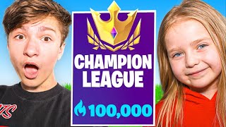6 Year Old CARRIES FaZe H1ghSky1 In FORTNITE Tournament!! (INSANE)