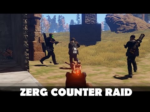 ZERG COUNTER RAID WITH UNBELIEVABLE LOOT (51 Rockets, 39 C4) | Rust