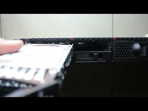 IBM System x3550 M4 Install Hot Swap Hard Disk Drive
