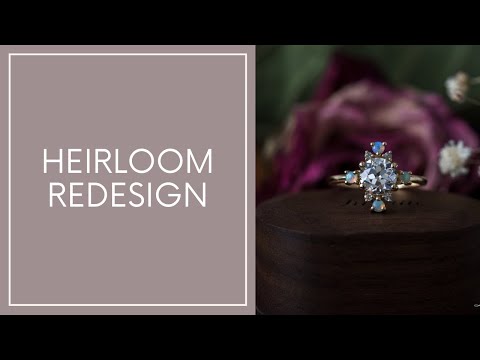 Heirloom redesign engagement ring | Giving an old ring a new life