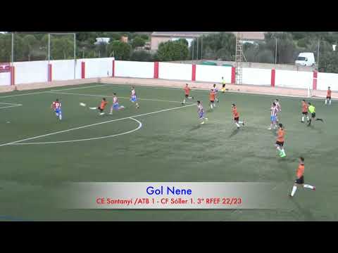 Gol Nene. CE Santanyí /ATB 1 - CF Sóller 1. 3ª RFEF 22/23