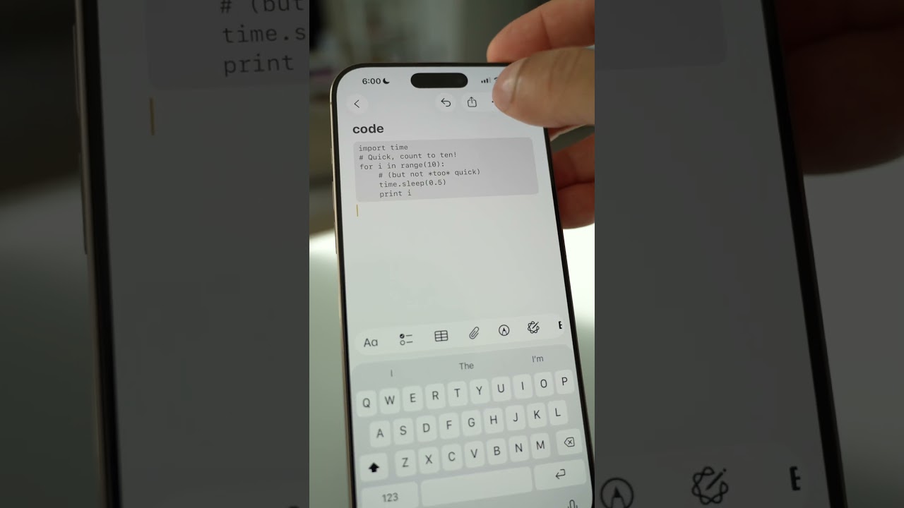 iOS 26 Features Part 39: Markdown in Notes App #ios26 #ios26features #ios26update #ios26tricks