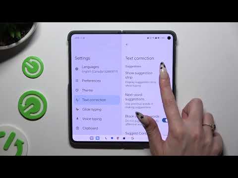 OnePlus Open - How to Enter Text Correction Options | Access Text Correction Settings