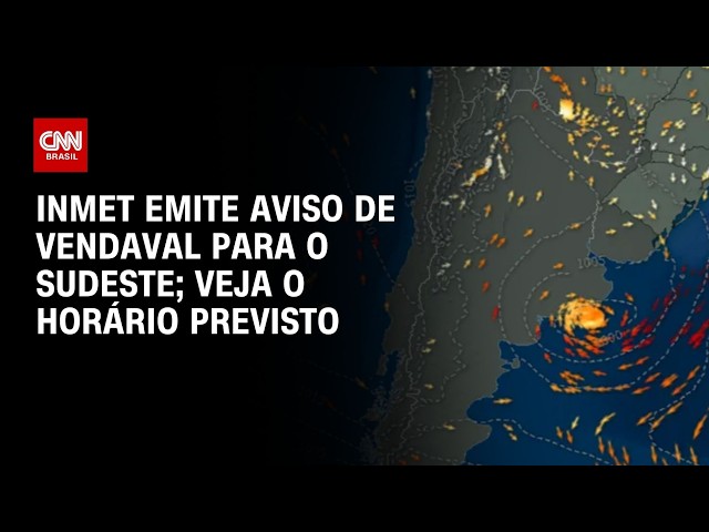 Inmet alerta para forte vendaval em São Paulo e no Rio nesta sexta-feira (21) | CNN PRIME TIME