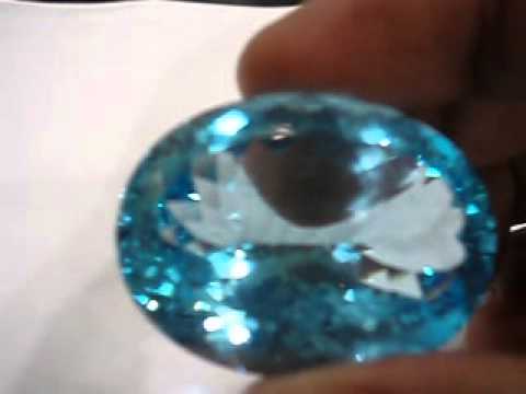 Blue sapphire precious gemstone