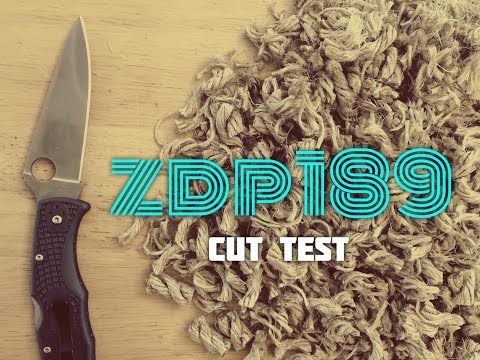 Edge Retention Test: ZDP 189 on Spyderco Endura