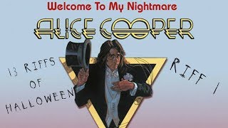 13 Riffs of Halloween (2017) : Welcome to My Nightmare - Steve Stine Guitar Lesson