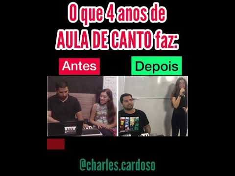 APRENDA A CANTAR DO ZERO - ANTES E DEPOIS - AULA DE CANTO - CHARLES CARDOSO - VENHA APRENDER