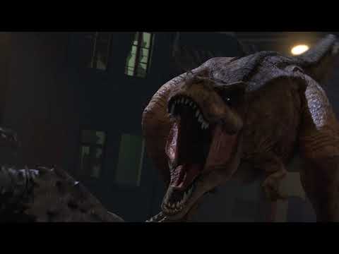 Trex Vs Indominus Rex - Trex Kills Irex Animation