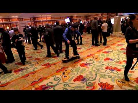 CES2013 fun: Riding the Zboard electric skateboard