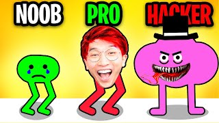 NOOB vs PRO vs HACKER In PIKUNIKU!? (ALL LEVELS!)