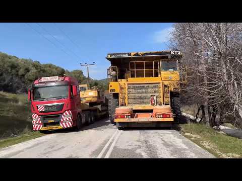 Epic Transport Mission: Moving A Giant Caterpillar 5090B Shovel & 4 CAT 777 - Sotiriadis/Labrianidis