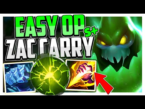 THIS PATCH TURNED ZAC S+ TIER! + Best Build/Runes | Zac Guide Season 12 - League of Legends