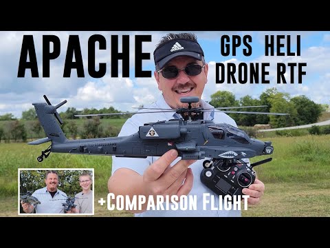 Yu Xiang - F11-S - Apache - GPS Heli Drone RTF - Maiden & Comparison Flights & Unbox