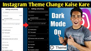 Instagram Theme Change Kaise Kare | How To Enable Dark Mode On Instagram | Instagram Dark Mode