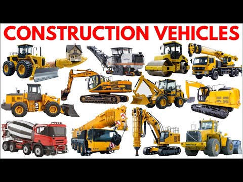Construction Vehicles Name in English | Learn types of Construction Vehicles  #constructionvehicles