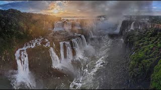 The largest waterfall system in the world, BRASIL, Iguazu National Park: Amazing Planet (4K) 2023