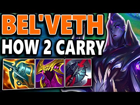 How to CARRY with BEL'VETH Jungle & CARRY + Best Build/Runes | Bel'veth Guide S13 League of Legends