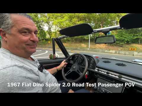 1967 Fiat Dino Spider 2.0 Road Test Passenger POV