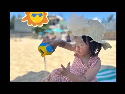 ［香港🇭🇰］香港夏天嘅沙灘真係好靚😍 帶小朋友去長洲玩沙🏝️