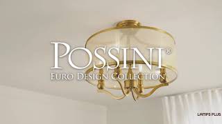 1_Watch A Video About the Possini Euro Nor Antique Brass Traditional Ceiling Light