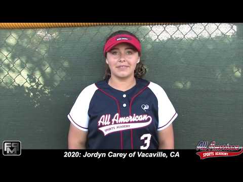 2020 Jordyn Carey Pitcher Softball Skills Video - AASA Capps
