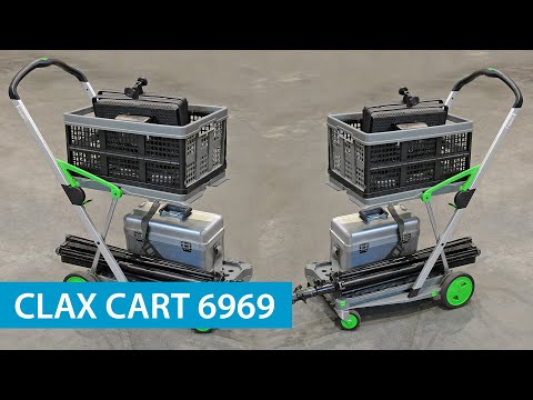 Winkelwagen magazijnwagen clax cart volledig inklapbaar