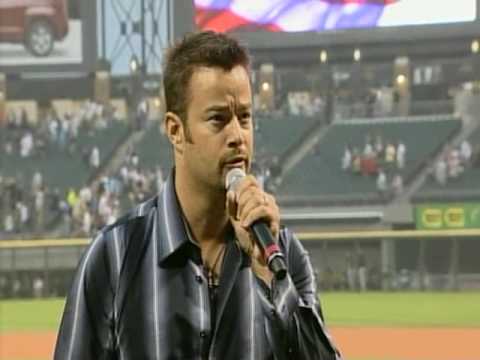 Todd Sansom sings National Anthem at Chicago White Sox game