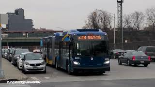 MTA New York City Bus: 2025 New Flyer XD60 Xcelsior Articulated 6293 on the Bx26 Bus.
