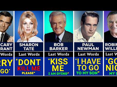 😱 SHOCKING Last Words of 100 Hollywood Actors Before Their Death