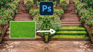How to add a texture to an uneven surface in Photoshop?