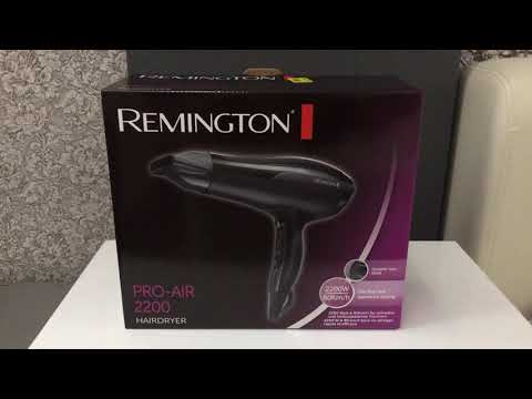 Plaukų džiovintuvas Remington D5210 Juoda 2200 W video