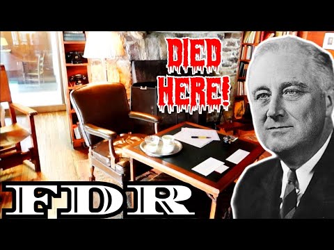 FRANKLIN D ROOSEVELT Death Bed, Last House & Unfinished Portrait | LITTLE WHITE HOUSE FDR