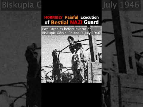 HORRIBLY Brutal Execution of Bestial NAZI Guard Wanda Klaff #shorts #ww2 #nazigermany