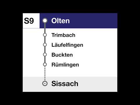 SBB Ansagen - S9 Olten – Läufelfingen – Sissach