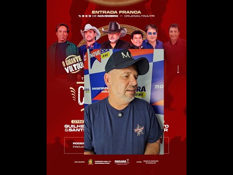 Prefeito faz o anúncio oficial do rodeio com shows nacionais em Cruzmaltina