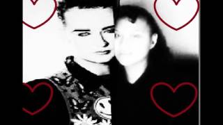 boy george and julie sene  in high school friend both from english