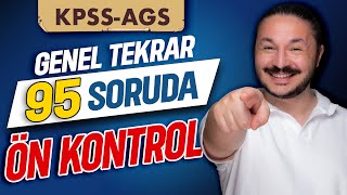 95 SORUDA ÖN KONTROL GENEL TEKRAR I KPSS AGS COĞRAFYA