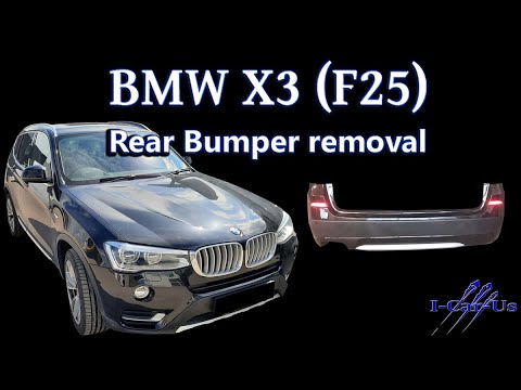 BMW X3 (F25) rear bumper removal - tutorial