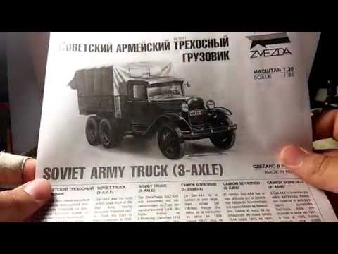 Zvezda 3547 Soviet Army Truck 3-AXLE GAZ-AAA   1:35 New! 
