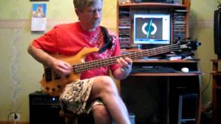 Bass cover - Grand Funk-  stop lookin back-  бас
