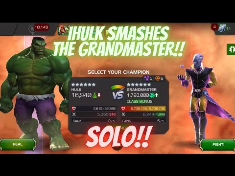 IHULK VS GRANDMASTER SOLO!!  IHULK SMASH!!