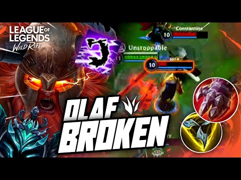 Olaf is Broken in Season 7 ~ Gameplay Olaf Jungle League of Legends Wild rift