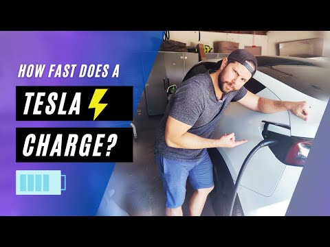 image-How long does it take to charge a Tesla at a charging station?