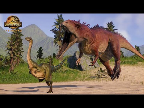 Carcharodontosaurus All Perfect Animations and Interactions 🦖 Jurassic World Evolution 2 - JWE