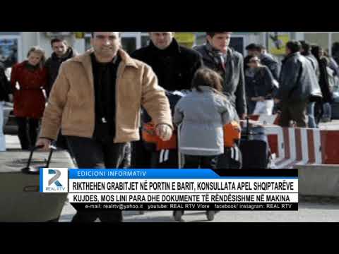 RIKTHEHEN GRABITJET NË PORTIN E BARIT, KONSULLATA APEL SHQIPTARËVE