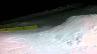 preview picture of video 'Poley Mountain, second time skiing, first time hitting the jumps'