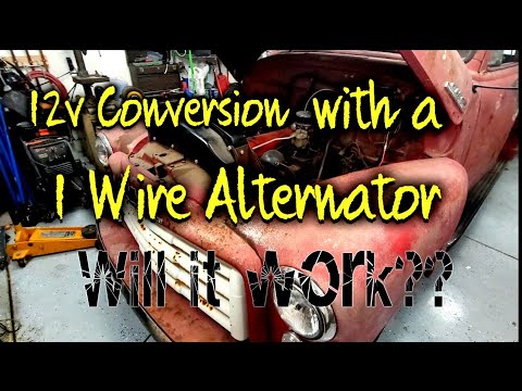 How to do a 12v Conversion on a 1947-1953 Chevy/GMC truck using a 1 wire alternator.